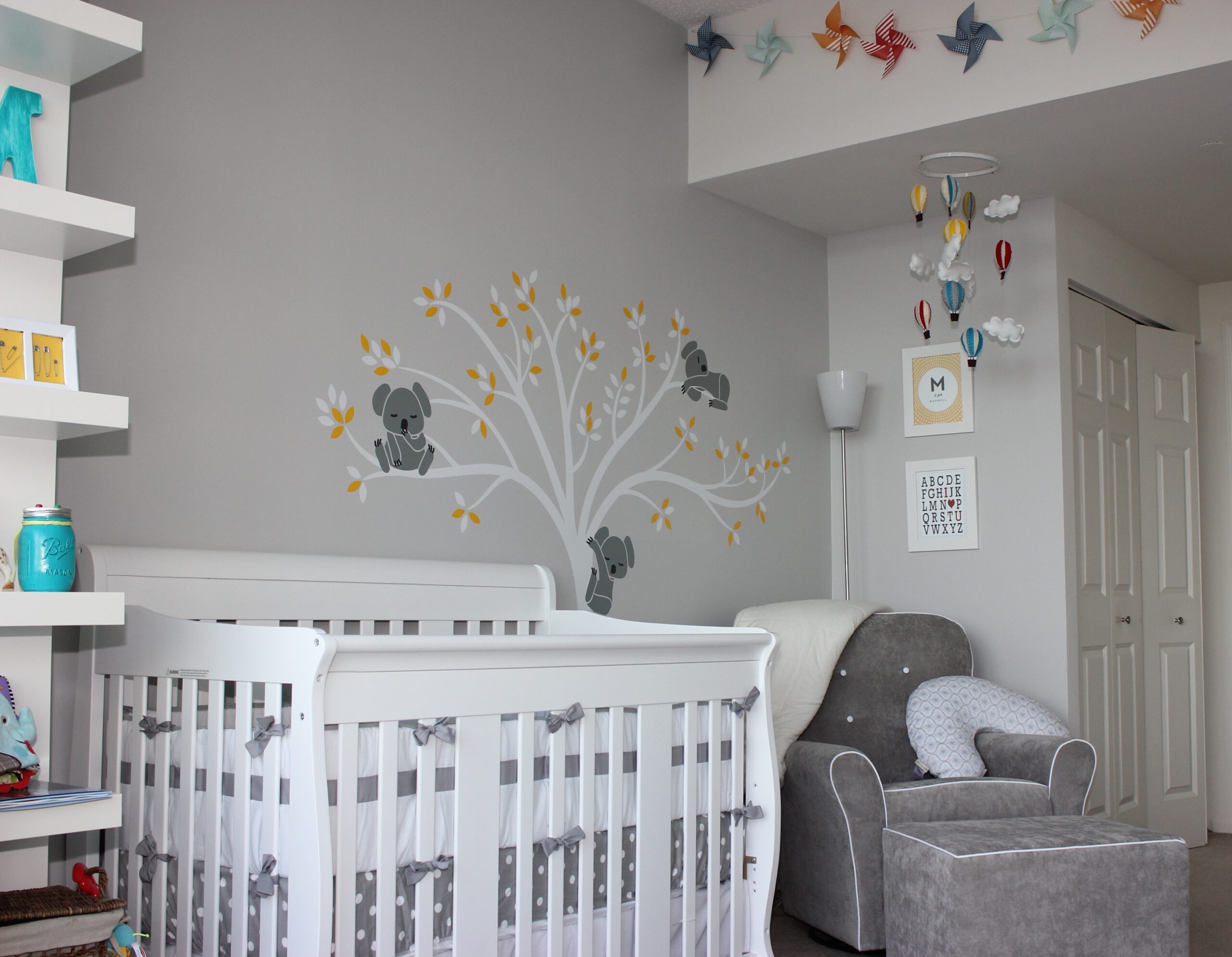 Modern Grey Baby Nursery