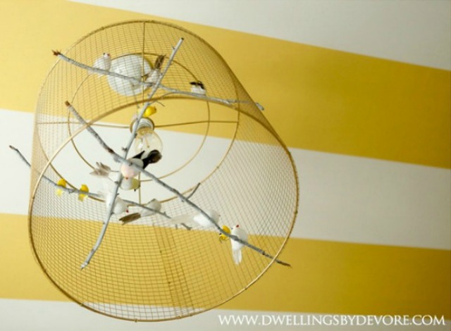 DIY Birdcage Chandelier - Project Nursery