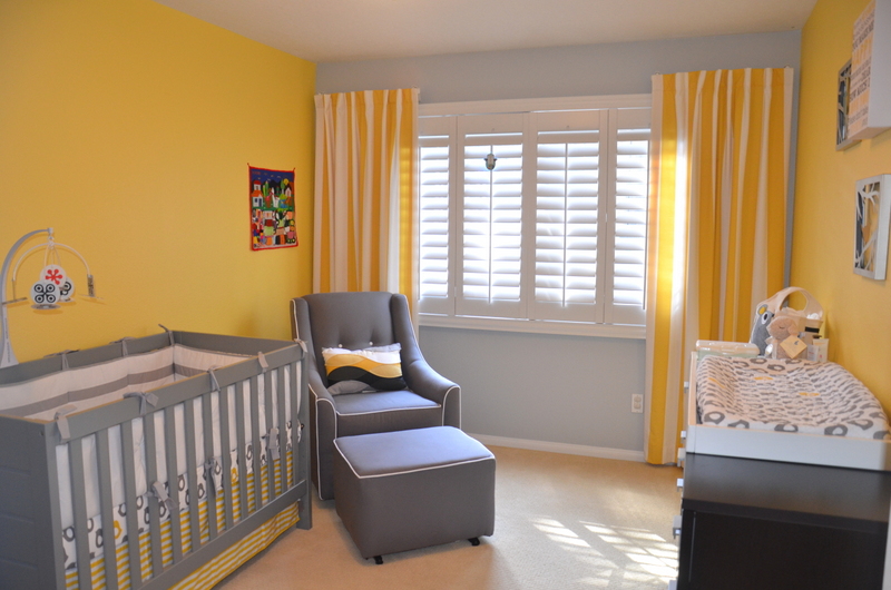 Yellow and Gray Modern Nursery