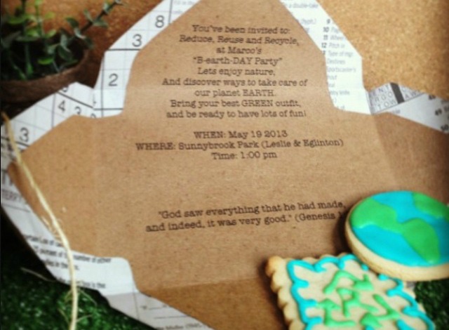 Earth Day Inspired Birthday Party Invitation - Project Nursery