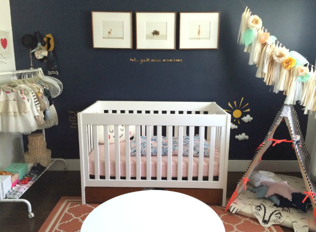 Whimsical Navy and Coral Nursery Whimsical Navy and Coral Nursery - Project Nursery