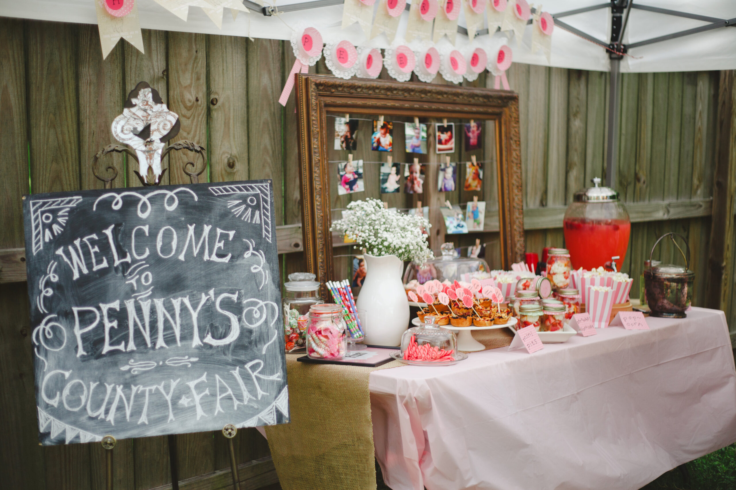 Vintage County Fair 1st Birthday Party