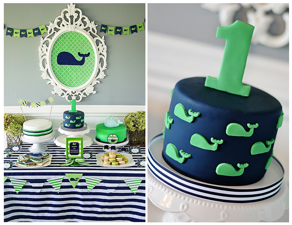 A Preppy Whale 1st Birthday Party