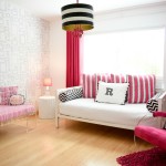 Modern Hot Pink and White Girl's Nursery