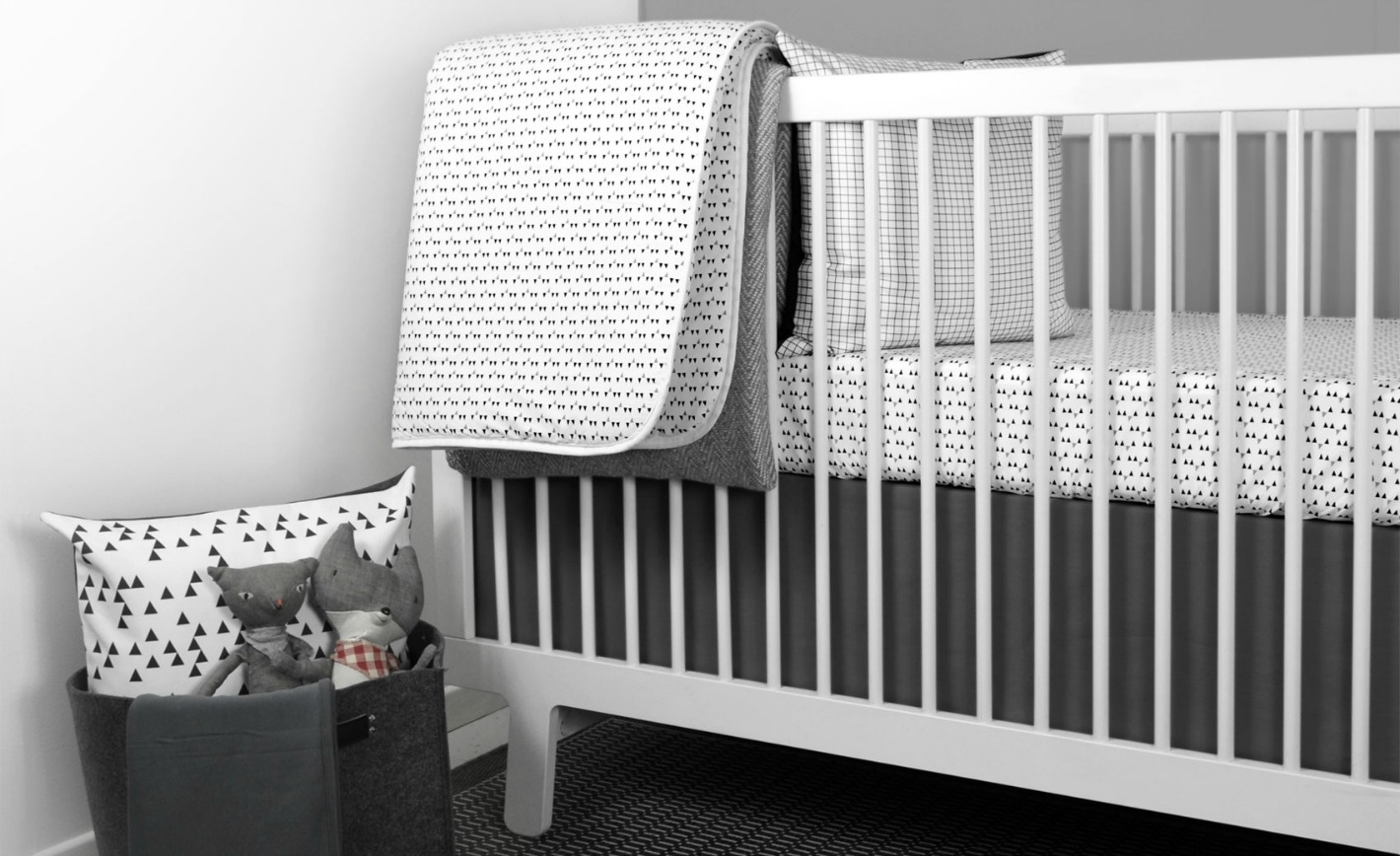 Mini Triangle Crib Bedding Set from OLLI+LIME