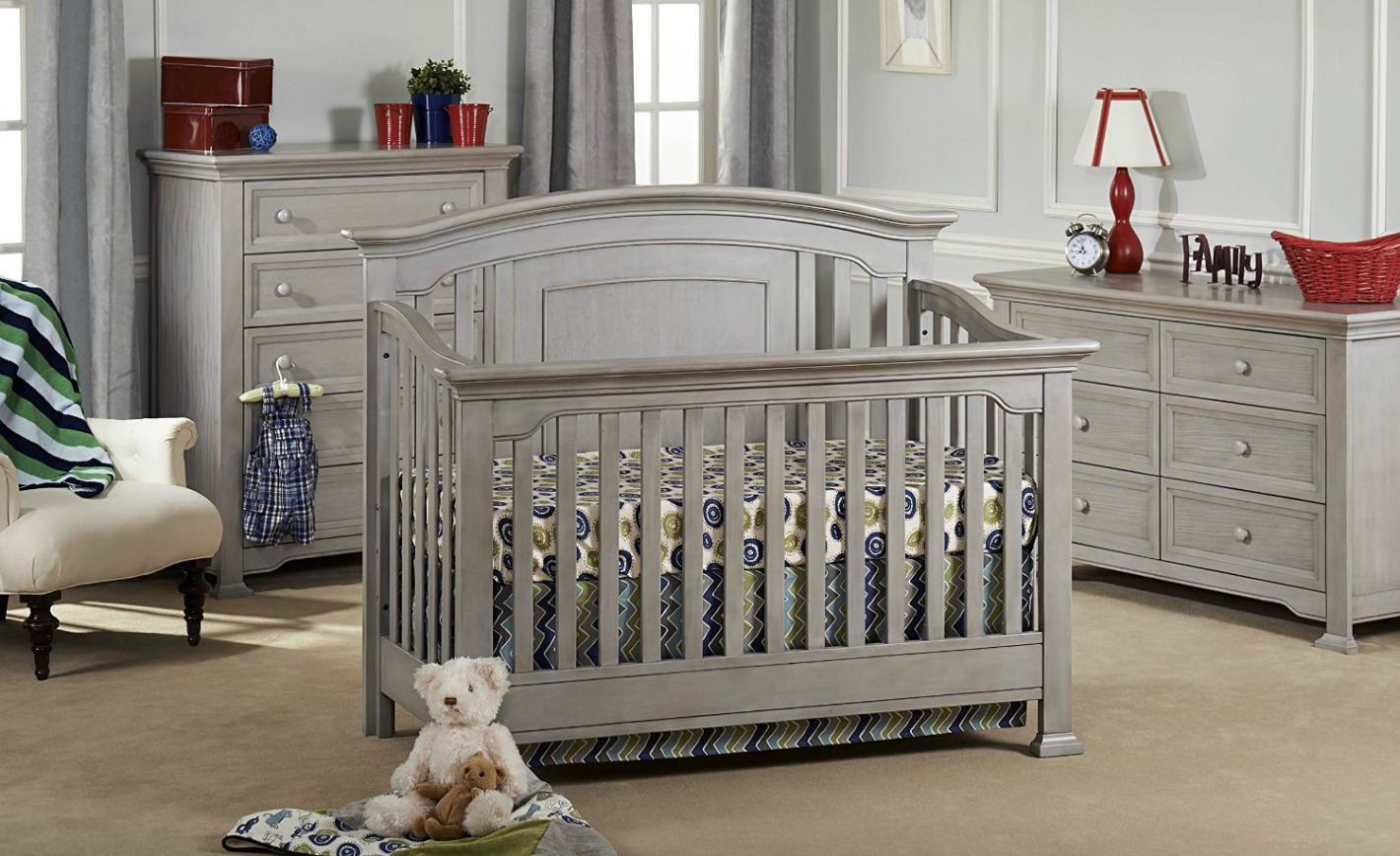 Medford Crib in Vintage Gray from Munire Baby Furniture