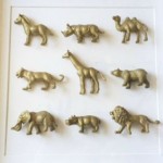 DIY Safari Animal Shadow Box