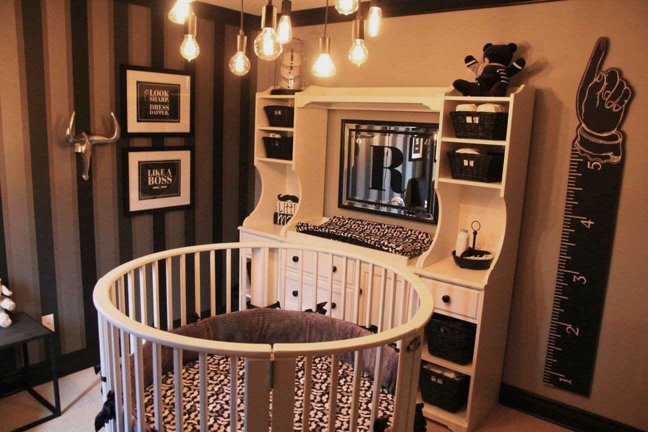 Masculine Tuxedo-Inspired Nursery