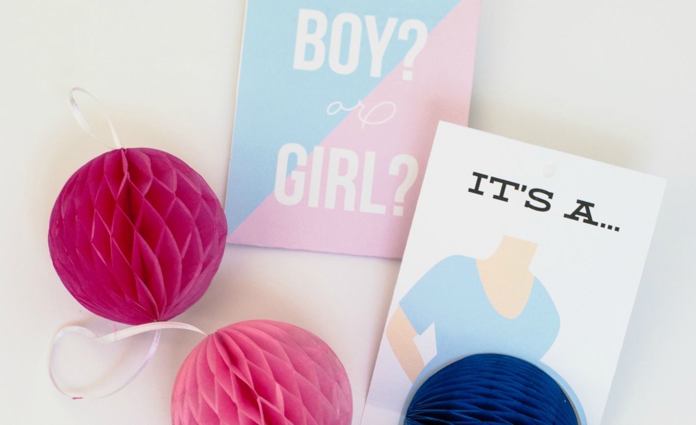 DIY Gender Reveal Pop-Up Cards