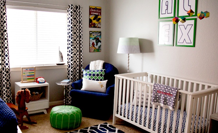 Mid-Century Mod Nursery with Pops of Color - Project Nursery