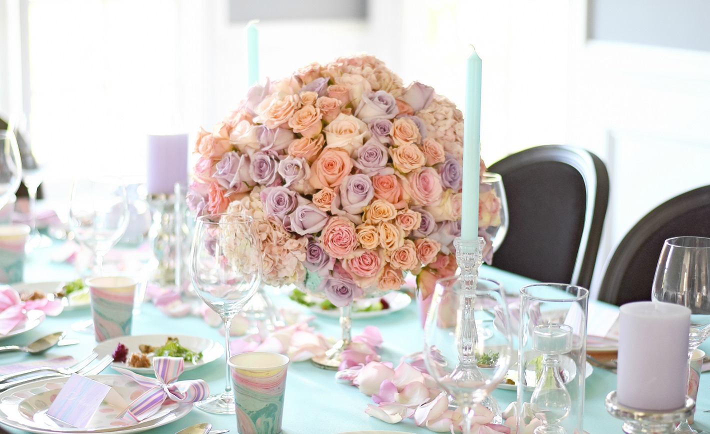 Watercolor-Inspired Spring Tablescape