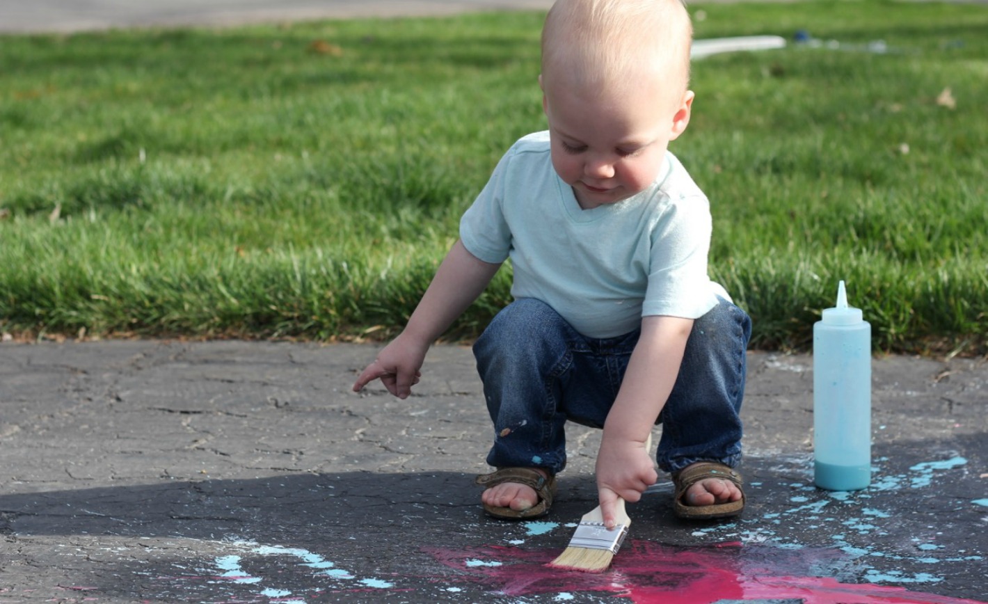 DIY Sidewalk Chalk Paint - Project Nursery