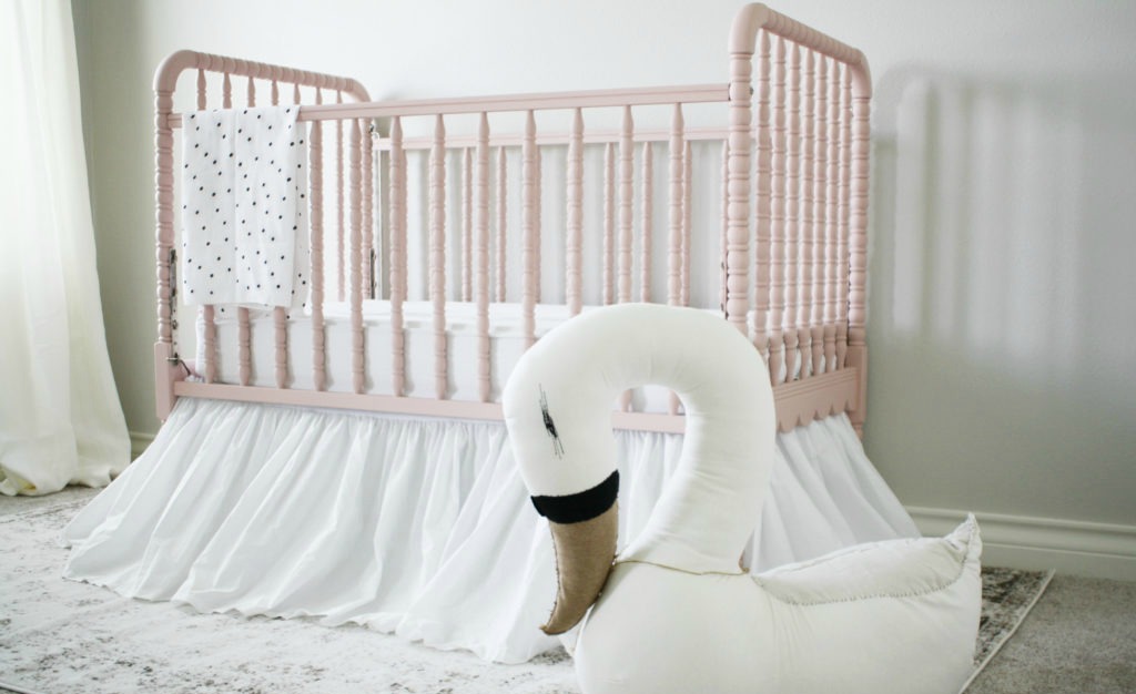 Elegant Pink and White Swan Nursery - Project Nursery