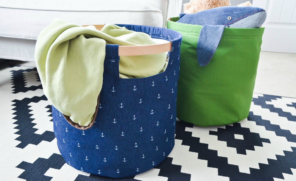 DIY Fabric Storage Bins