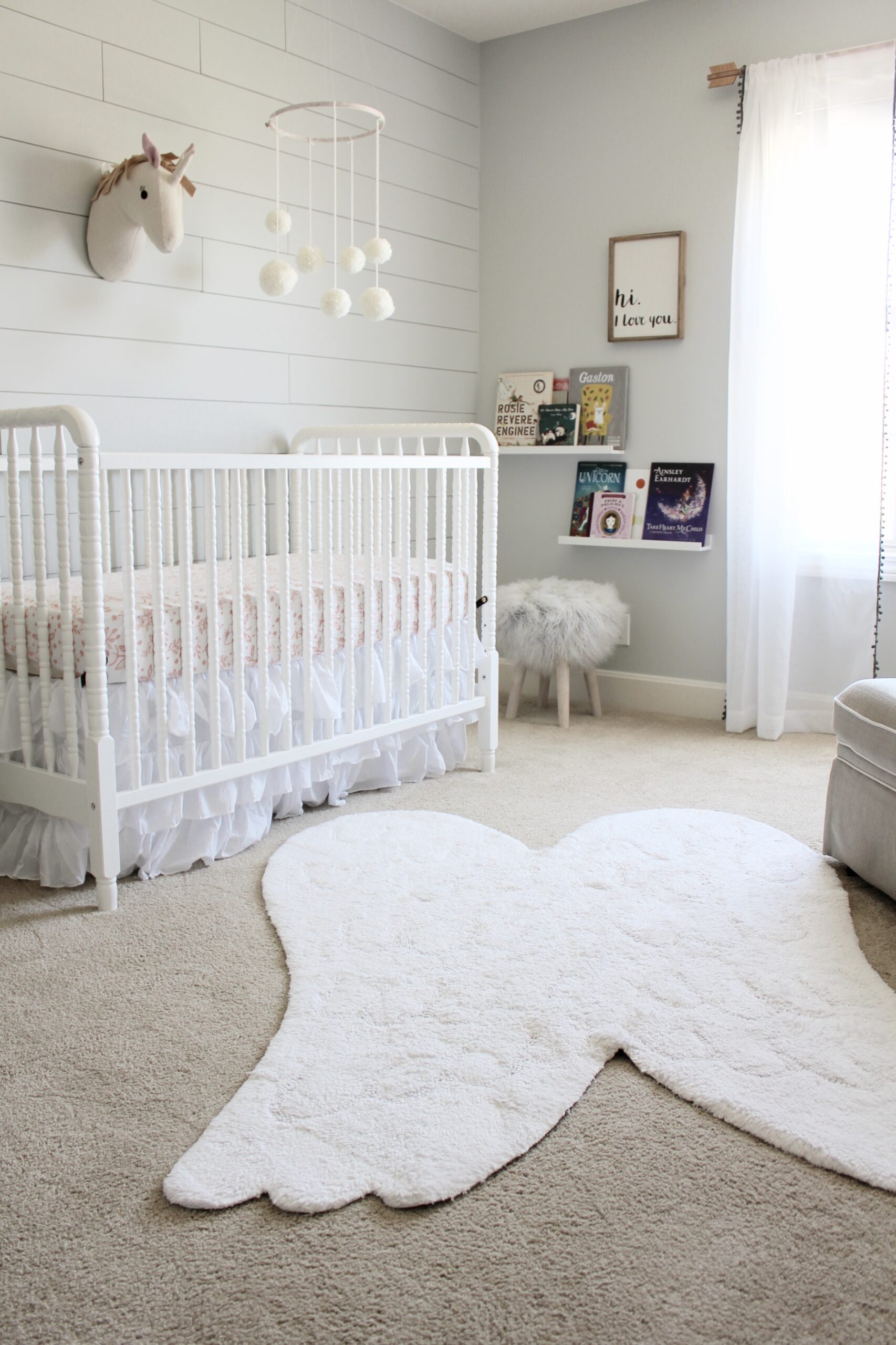 Light and Airy Shiplap Nursery