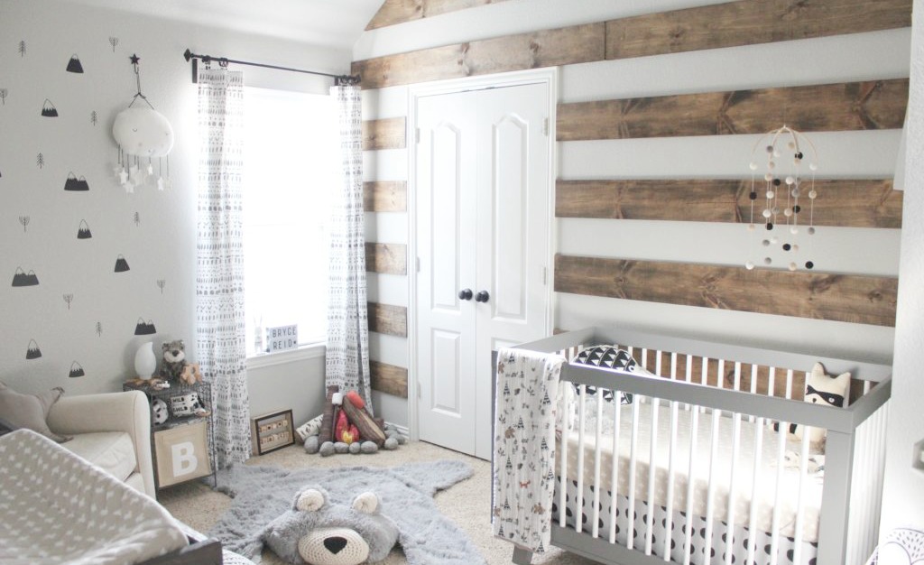 Rustic Modern Nursery with Shiplap Accent Wall - Project Nursery