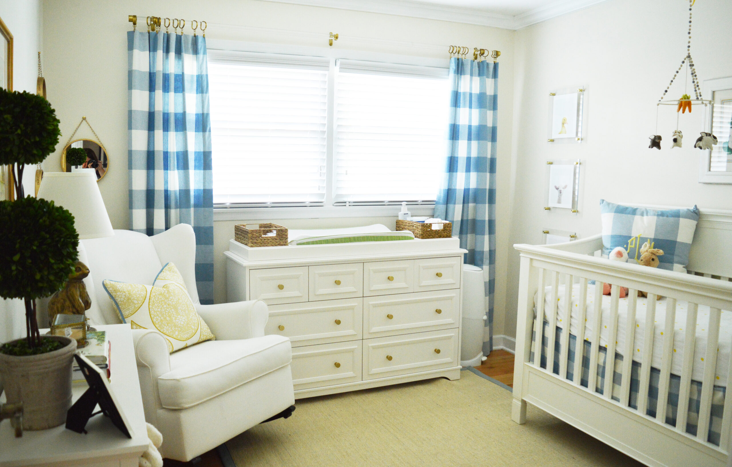 Buffalo Check + Lucite Nursery