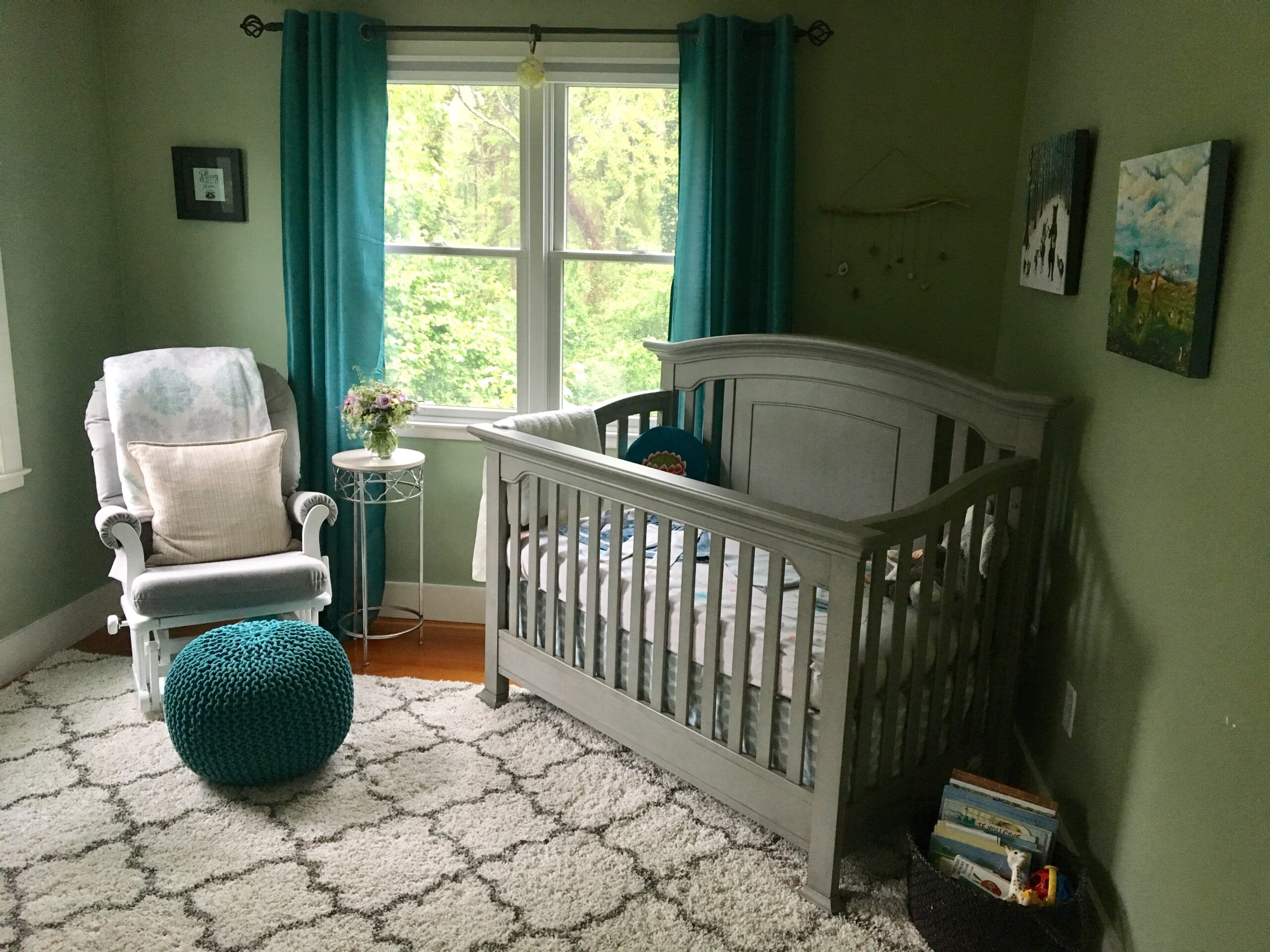 Teal Woodland Oasis Nursery
