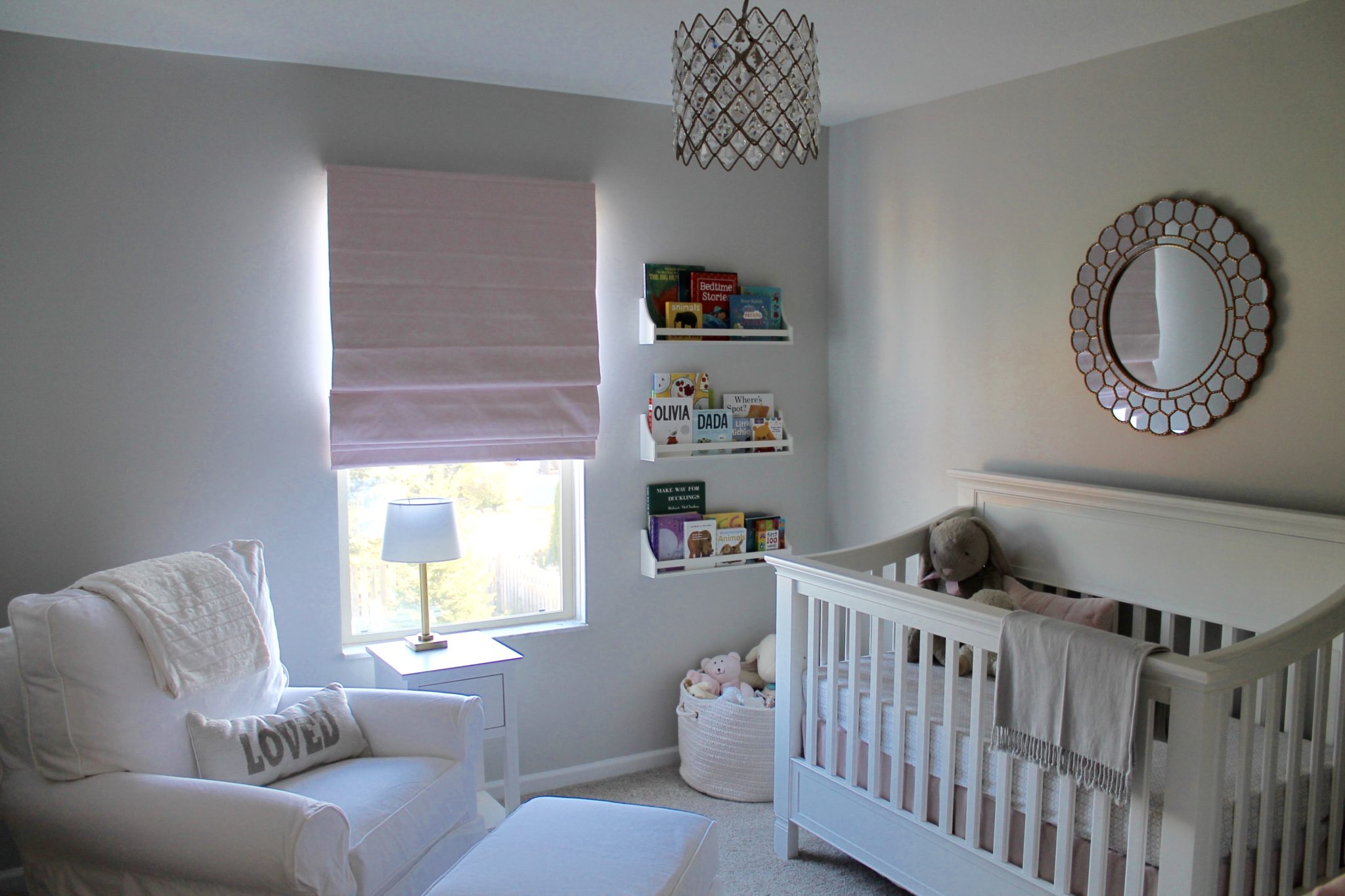 Pink, Gold and Gray Nursery