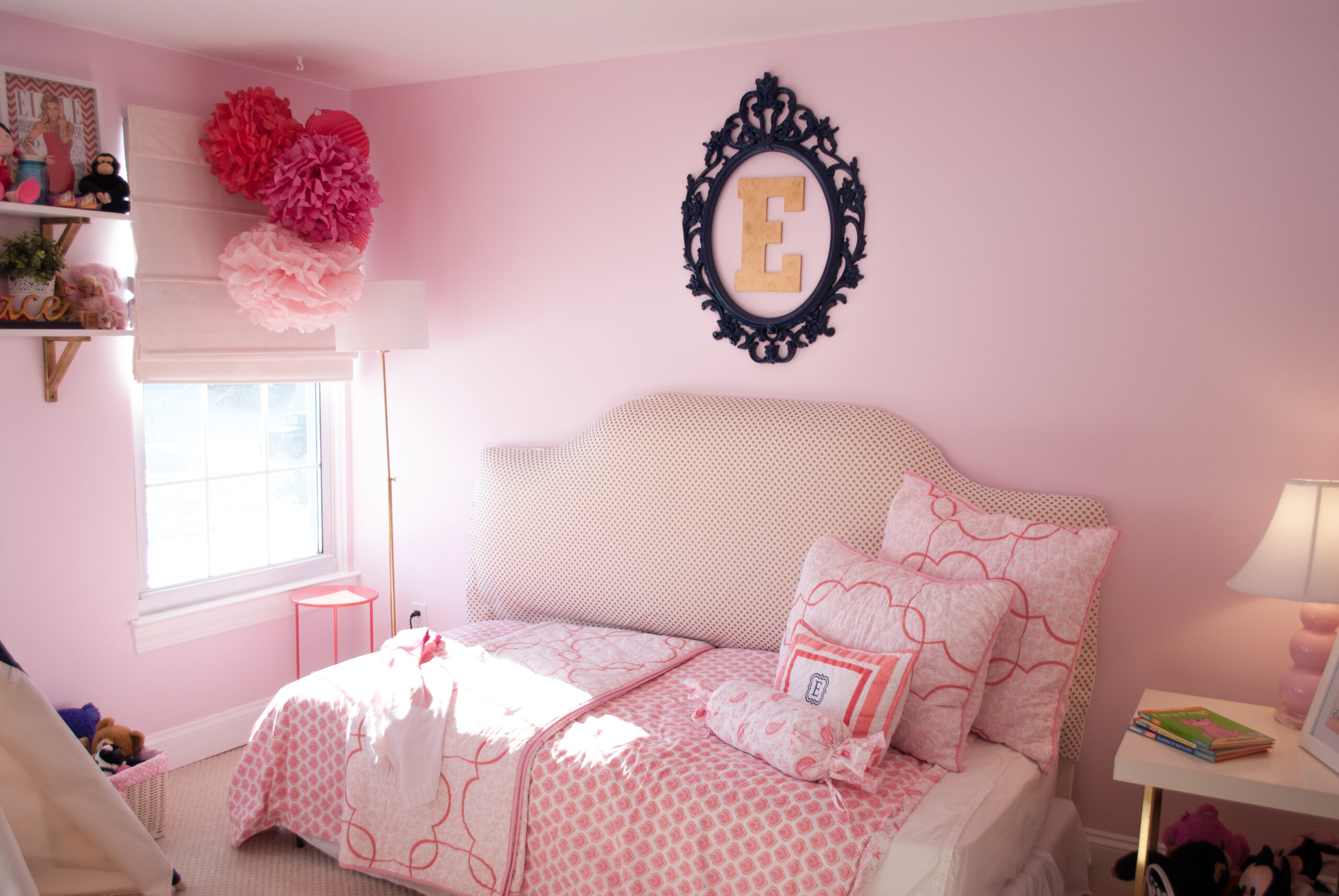 Pink and Coral Bedroom