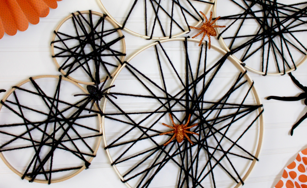 DIY Spider Web Halloween Craft