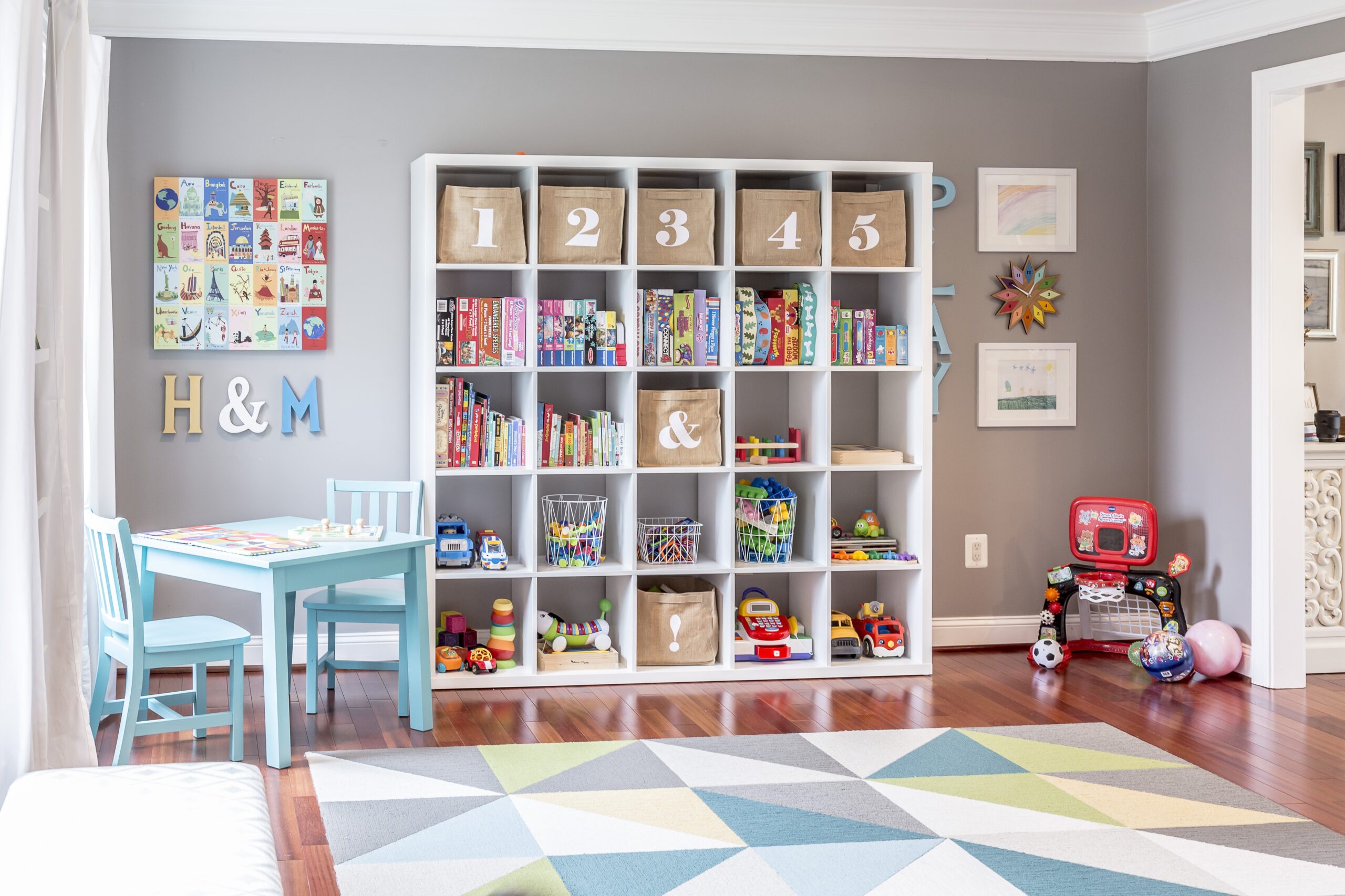 Bright and Bold Modern Playroom