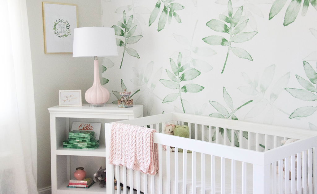 Green and Pink Tropical Nursery