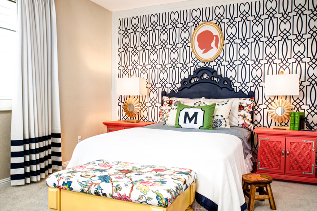 Playing with Patterns in Girls Room