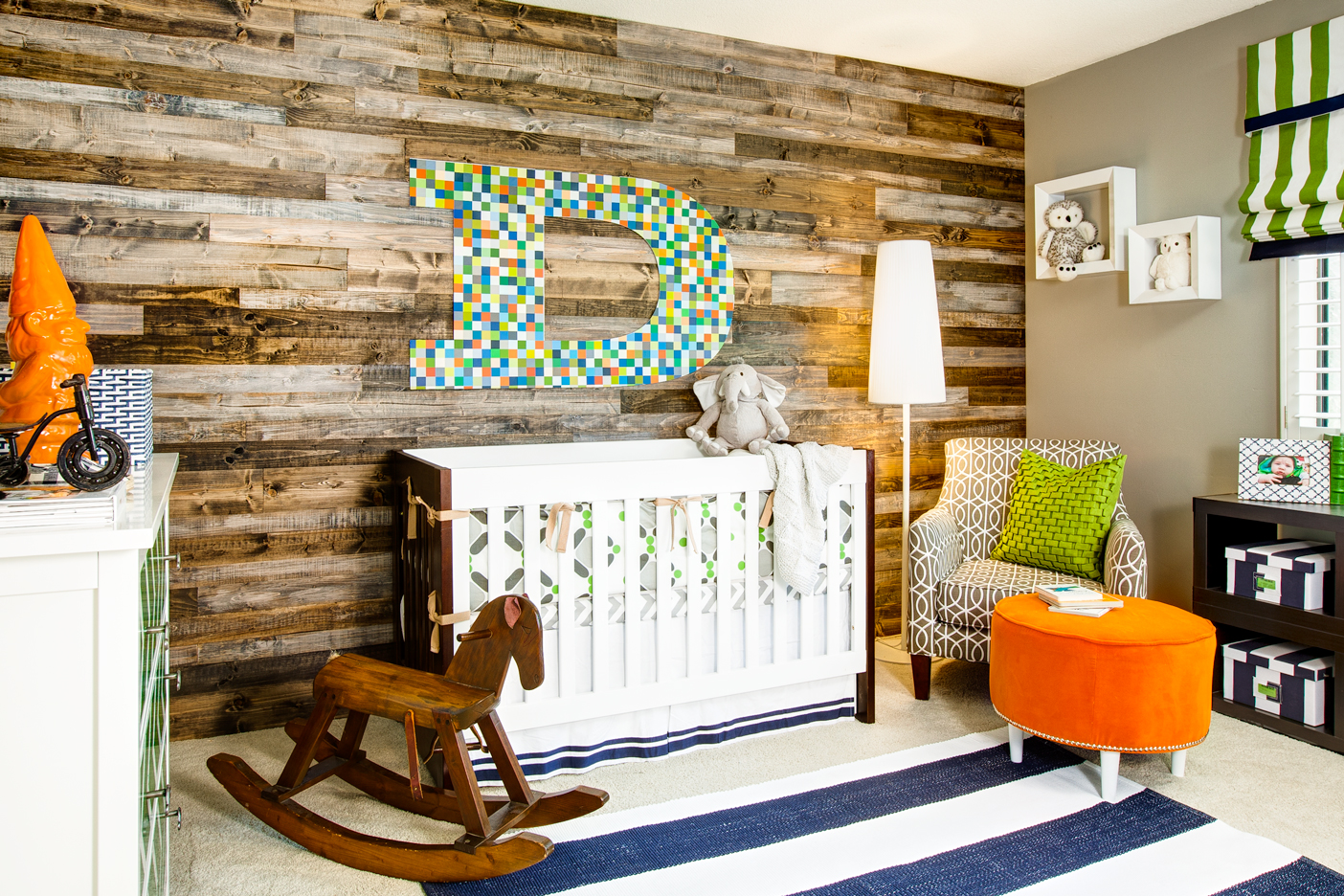 Wood Paneled Nursery