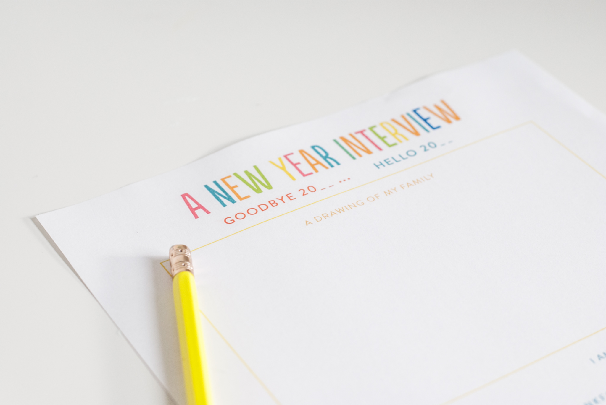 New Year Interview for Your Kids—with free printable! - Project Nursery