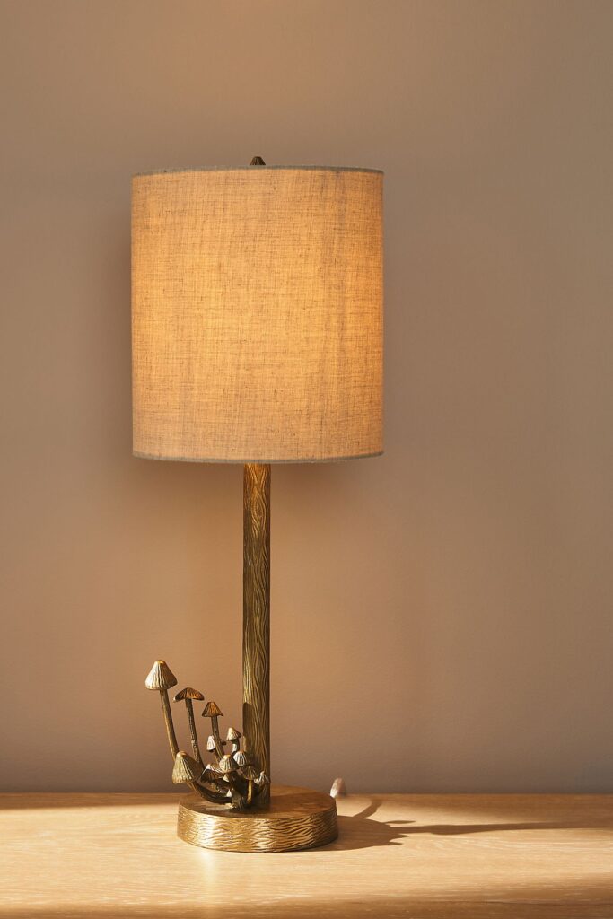 Brass Mushroom Lamp