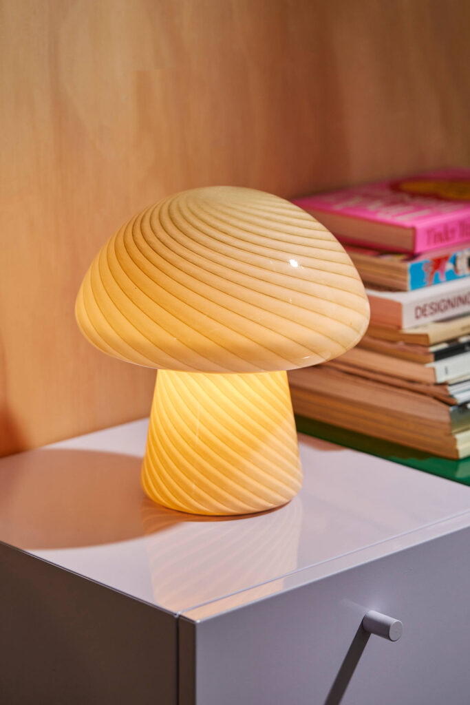 Glass Mushroom Lamp