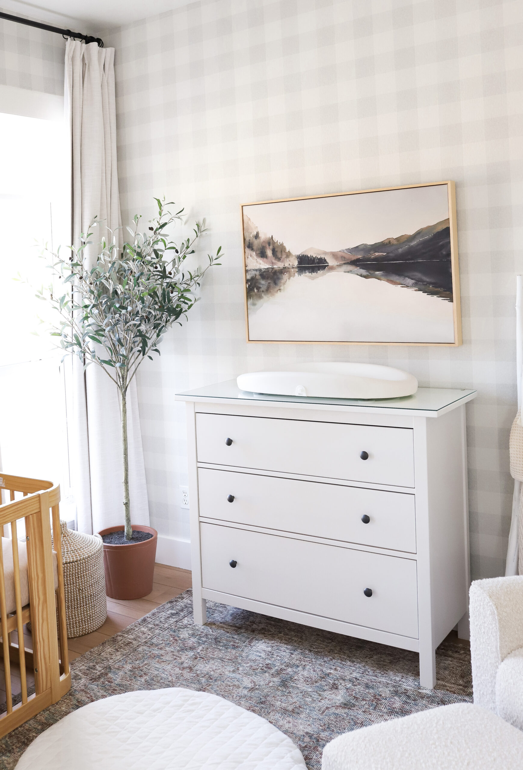 Boy Boy Nursery Dresser with Changing Pad