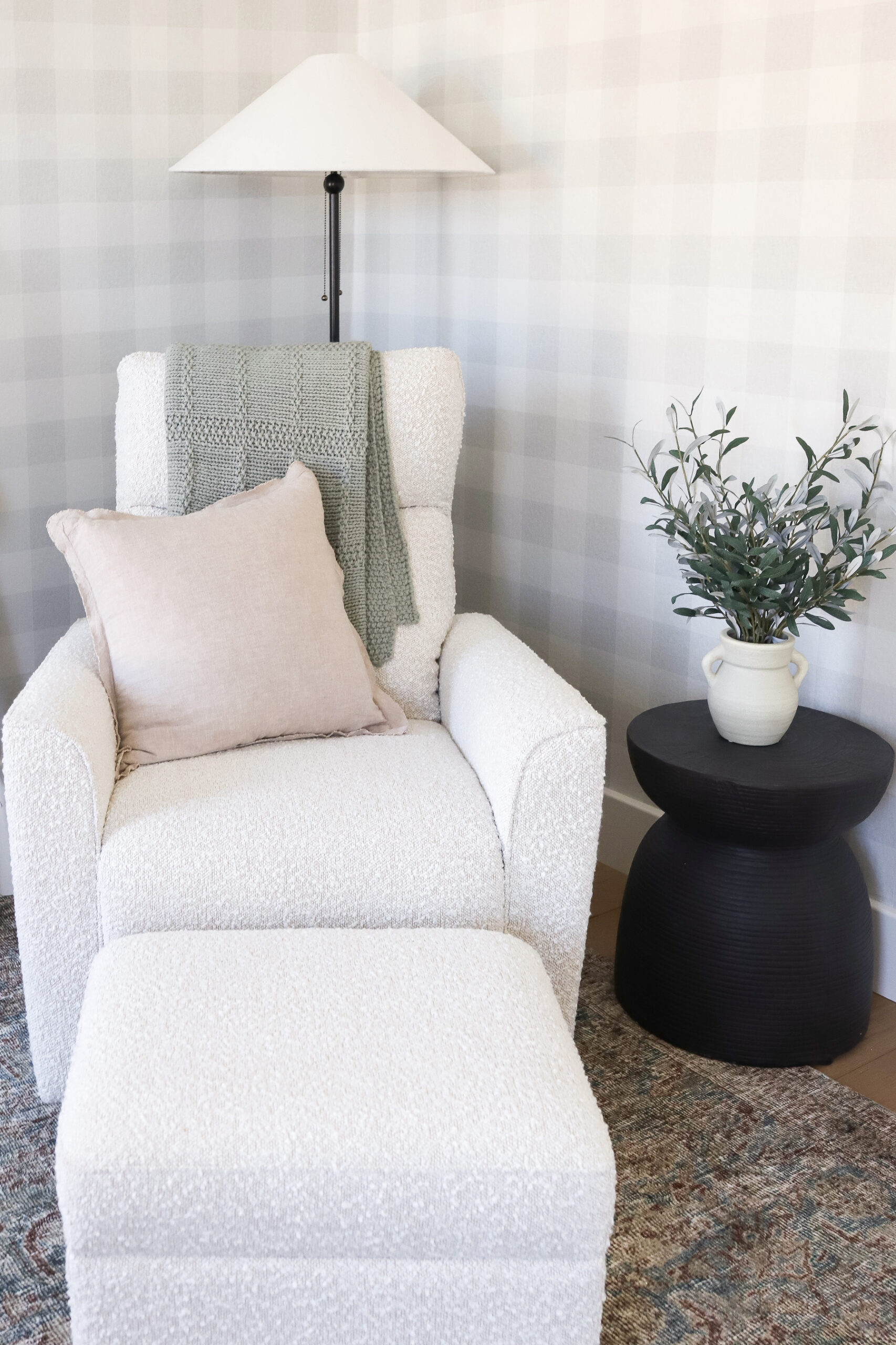 Boucle Glider in Nursery