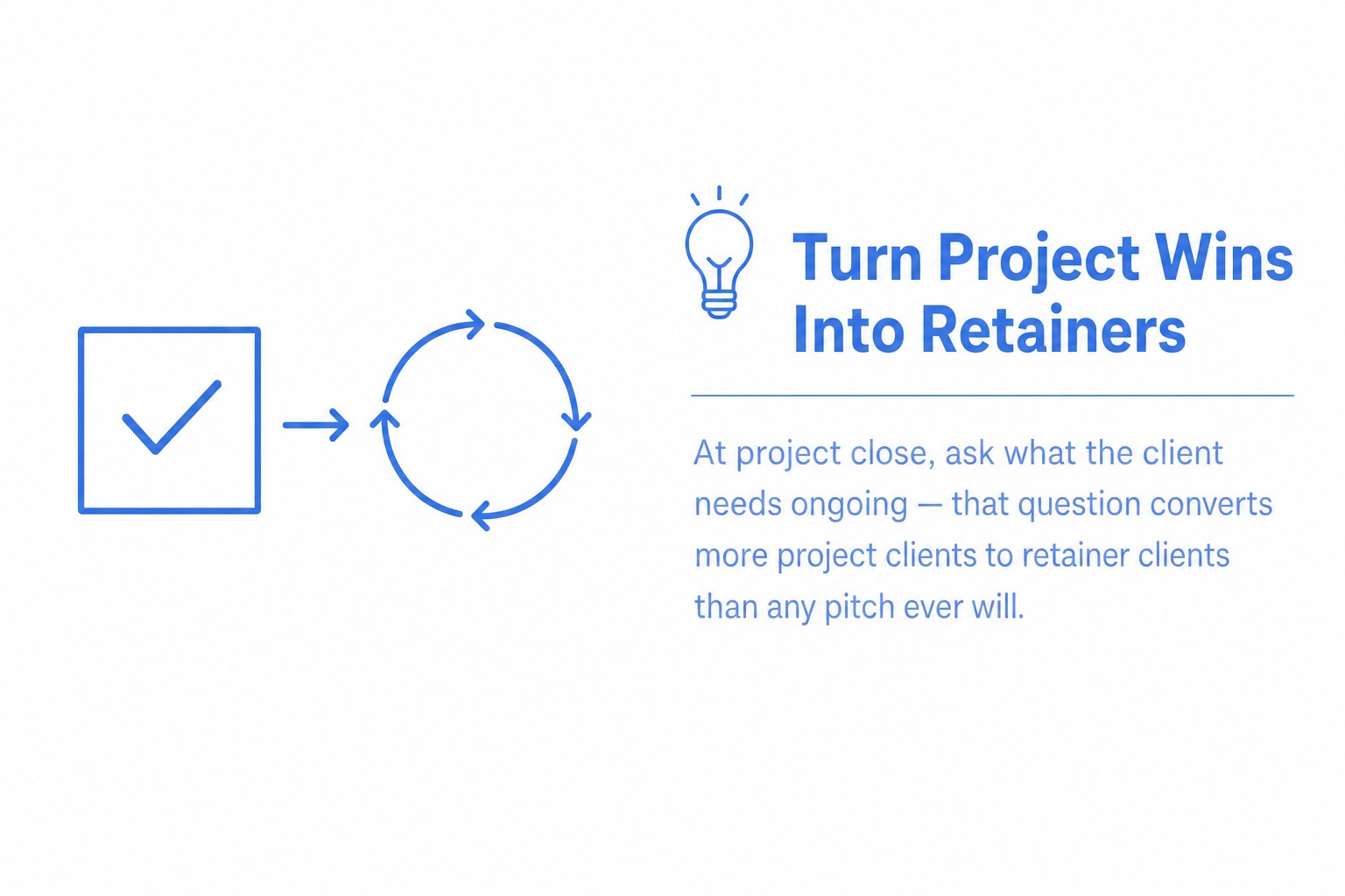 Turn Project Wins Into Retainers
