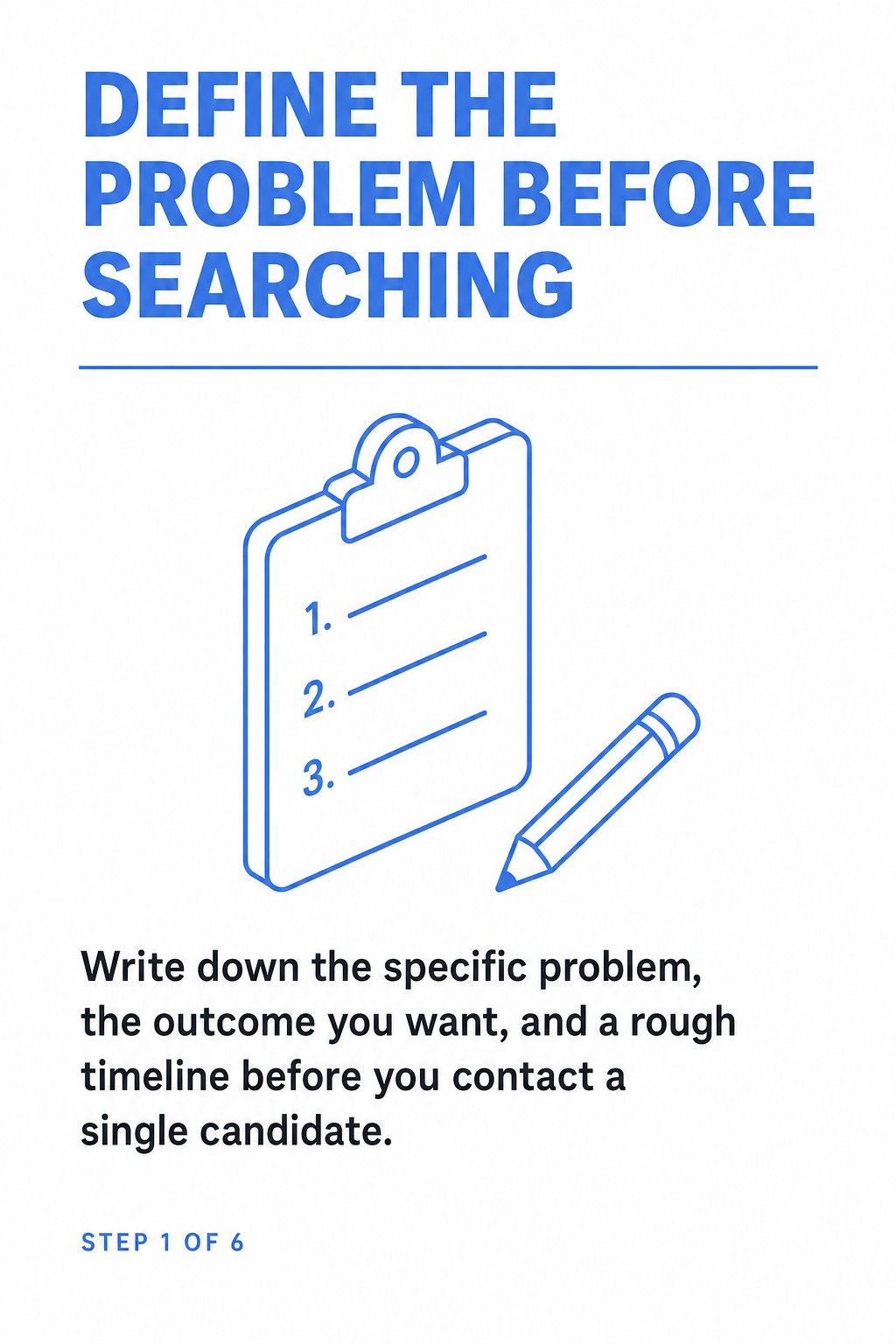 Define The Problem Before Searching
