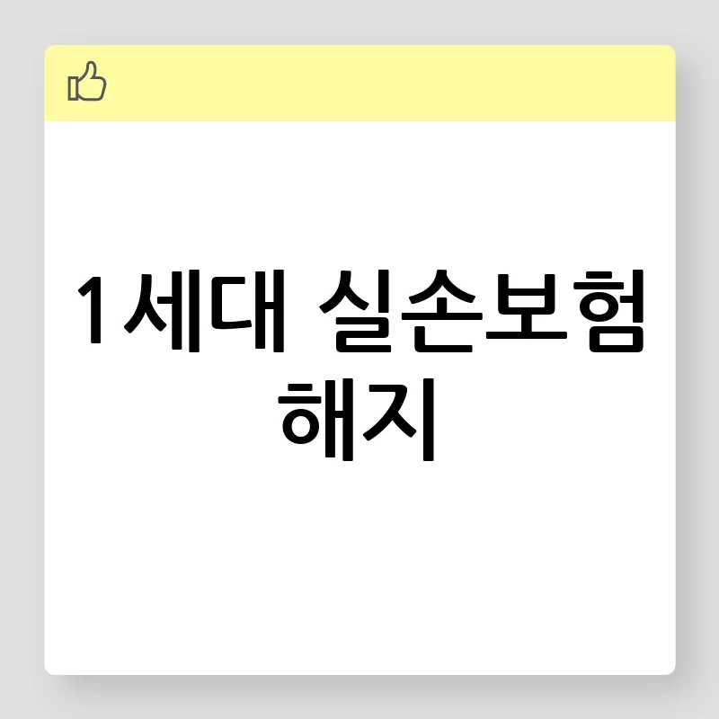1세대 실손보험, 현명한 유지와 해지 전략