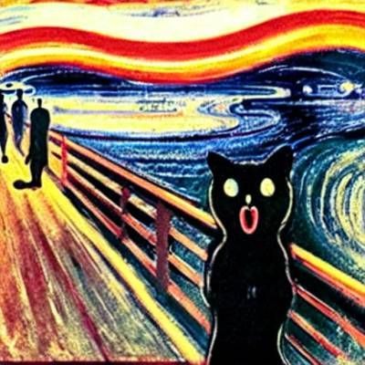 Cat in Munch