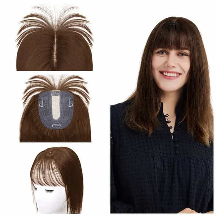 Why Pick a Human Hair Topper with Bangs?