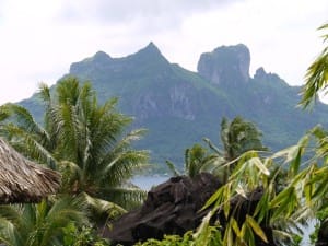 ボラボラ島の有名な山