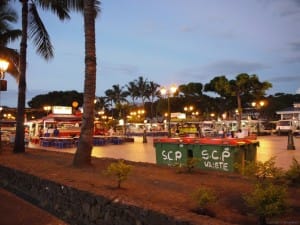 夕飯はこの広場の屋台で。