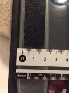 マジックテープの幅