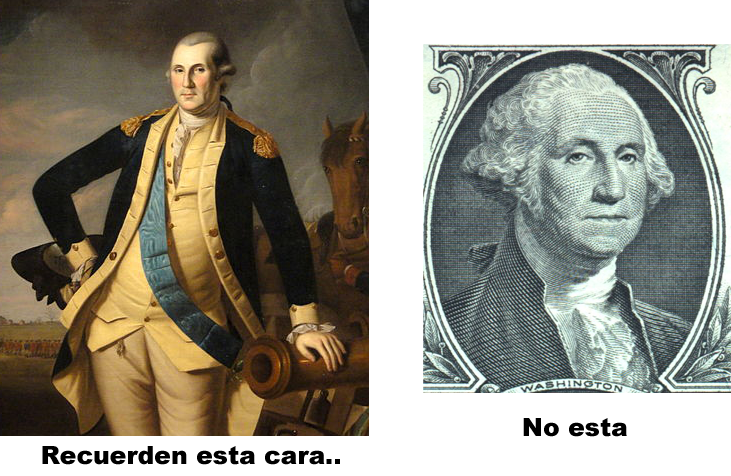 berraco George Washington Princeton Charles Willson Peale un dolar, retrato Gilbert Stuart