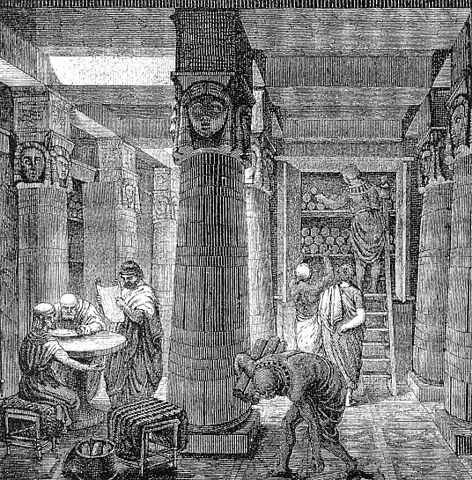 gran biblioteca de Alejandria