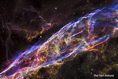 Cosmos depths space history universe book Carl Sagan veil nebula