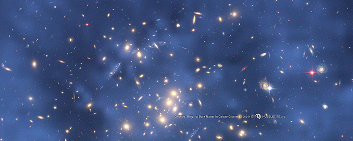 Hubble Telescope detecting dark matter patches