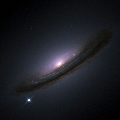 Hubble Space Telescope image of supernova 1994D galaxy NGC 4526