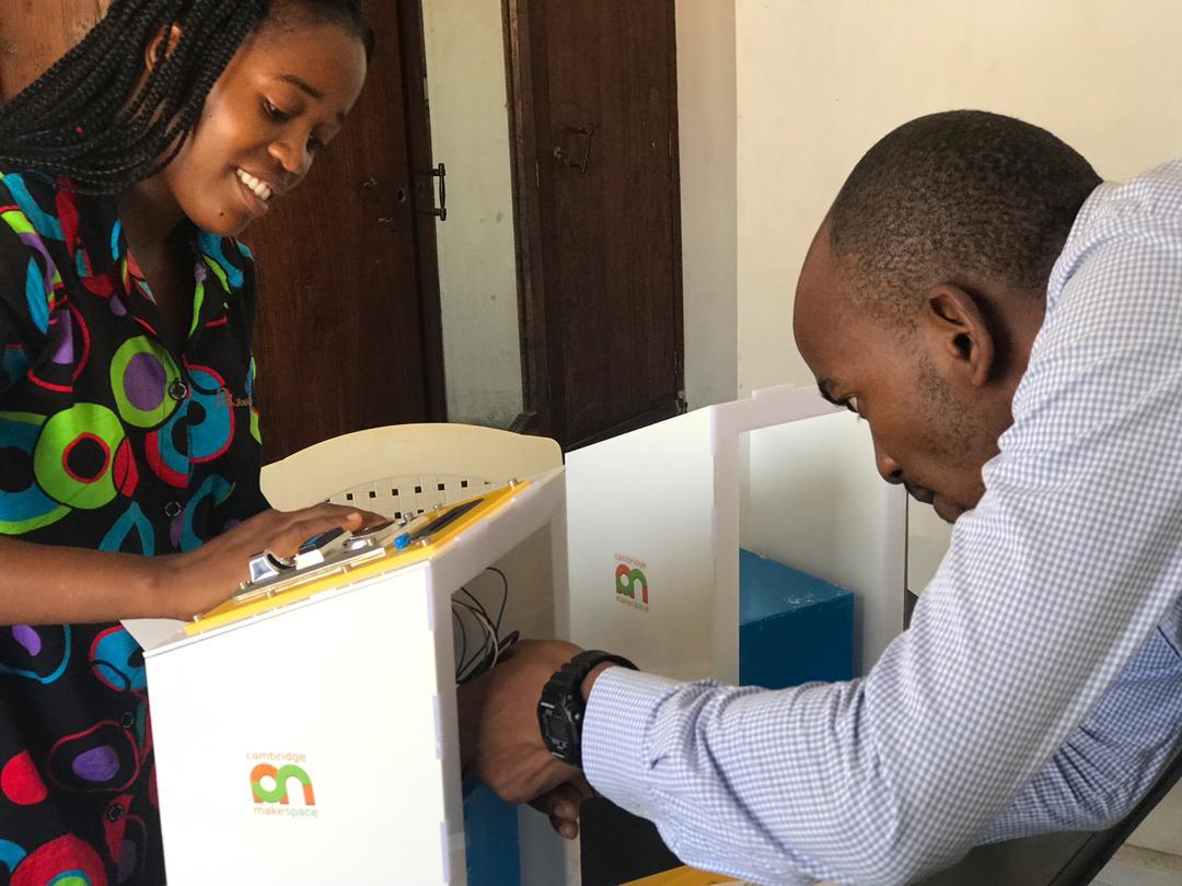 Majicom team members working on the social enterprise's water kiosks