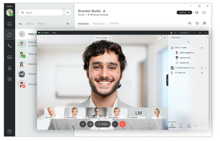 Broadsoft and the Webex app