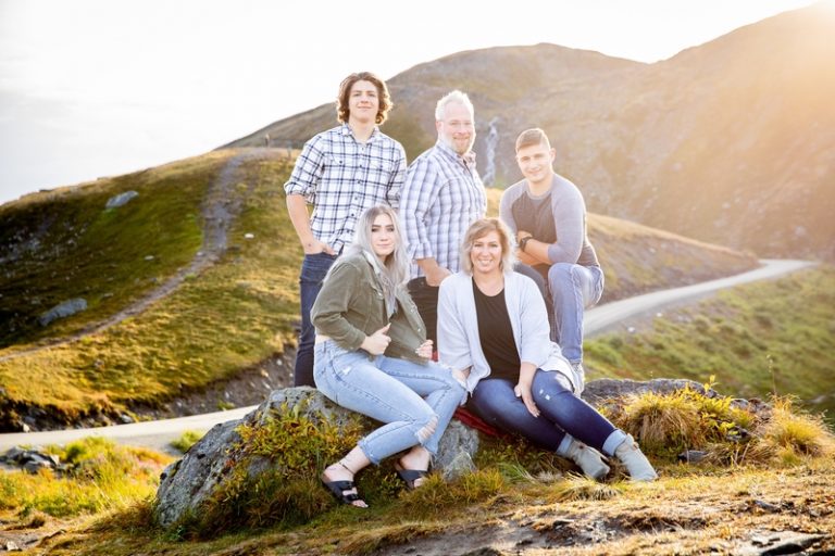 Jeremy Creech with his family